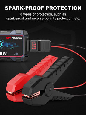 AVAPOW A37 Car Battery Jump Starter  4000A Peak Battery Capacity