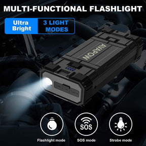AVAPOW A18 Car Battery Jump Starter 2000A Peak  Battery Capacity