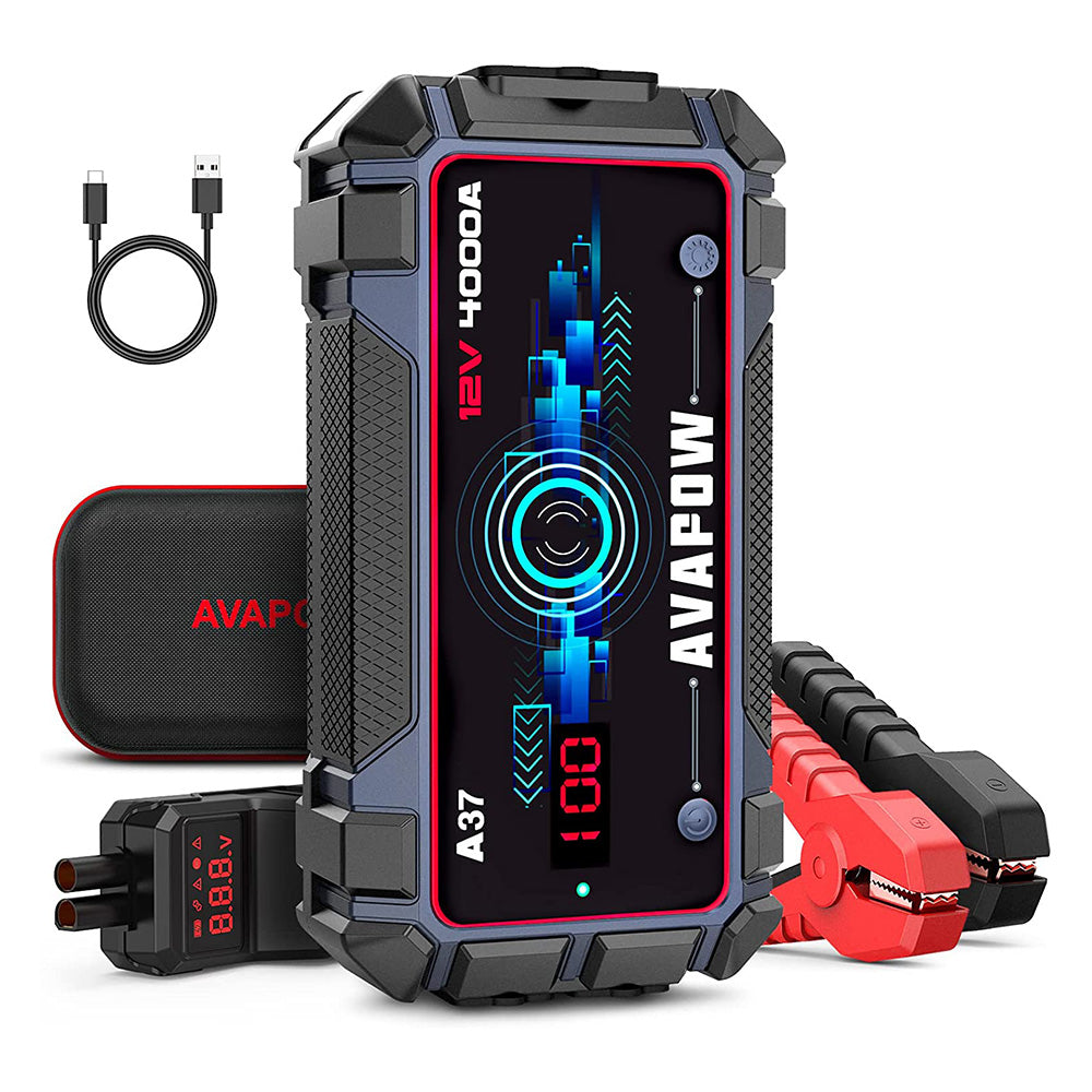 AVAPOW A37 Car Battery Jump Starter  4000A Peak Battery Capacity